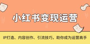 小红书变现运营,IP打造、内容创作、引流技巧,助你成为运营高手-任任的小木屋 - 热点知汇