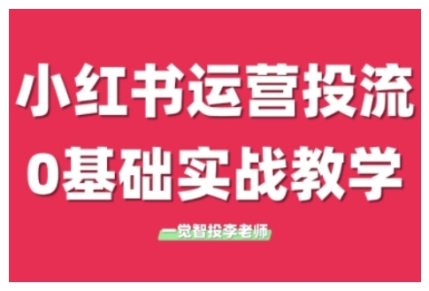 小红书运营投流,小红书广告投放从0到1的实战课,学完即可开始投放-任任的小木屋 - 热点知汇