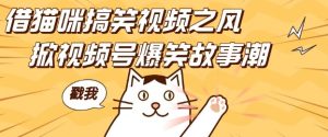 借猫咪搞笑视频之风,掀视频号爆笑故事潮,轻松日入四位数,无门槛快速入门!-任任的小木屋 - 热点知汇
