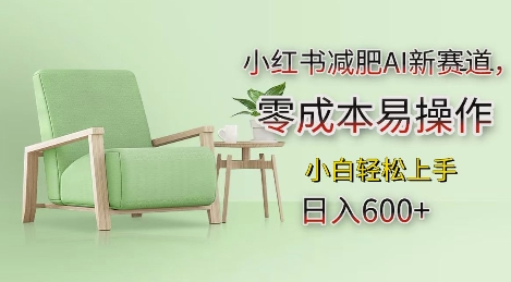 小红书减肥AI新赛道，零成本易操作，日入多张，小白轻松上手-任任的小木屋 - 热点知汇