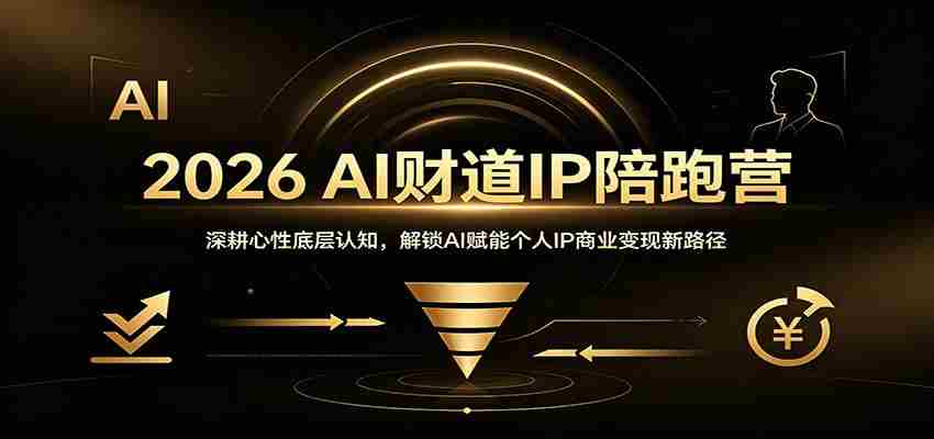2026 AI财道IP陪跑营：深耕心性底层认知，解锁AI赋能个人IP商业变现新路径-任任的小木屋 - 热点知汇