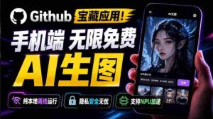 Github宝藏应用！手机端无限免费AI生图，纯本地离线运行，支持NPU加速斩获3.1k stars，local-dream-任任的小木屋 - 热点知汇