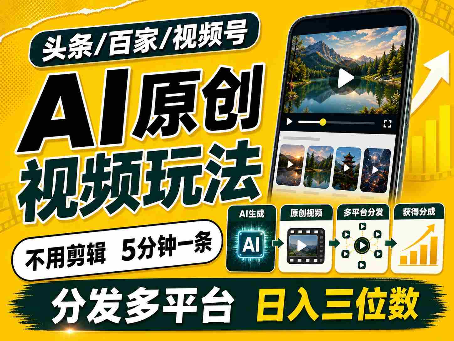 2026头条百家号升级玩法 5分钟一条原创视频 发多平台赚收-任任的小木屋 - 热点知汇
