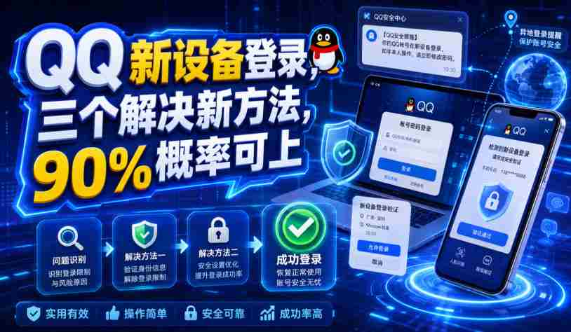 QQ新设备登录，三个解决新方法，90%概率可上-任任的小木屋 - 热点知汇