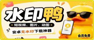 水印鸭–短视频/图片/动图无水印下载，无需注册登录，打开直接用【安卓】-任任的小木屋 - 热点知汇