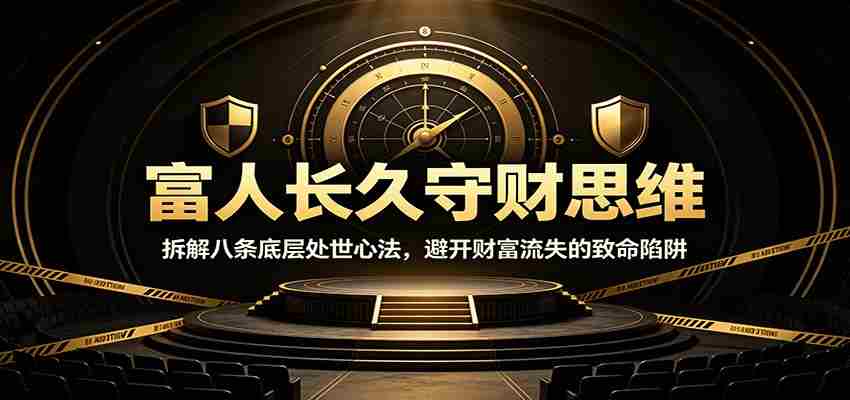 富人长久守财思维：拆解八条底层处世心法，避开财富流失的致命陷阱-任任的小木屋 - 热点知汇