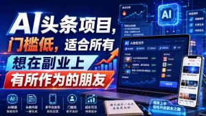 引力圈AI头条项目，门槛低，适合所有想在副业上有所作为的朋友-任任的小木屋 - 热点知汇
