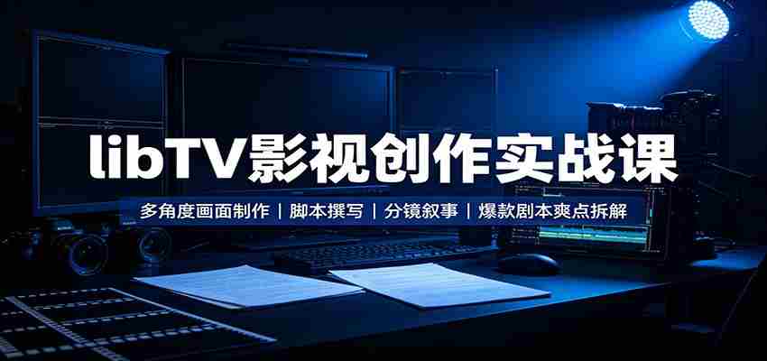 libTV影视创作实战课:多角度画面制作,脚本撰写,分镜叙事,爆款剧本爽点拆解-任任的小木屋 - 热点知汇
