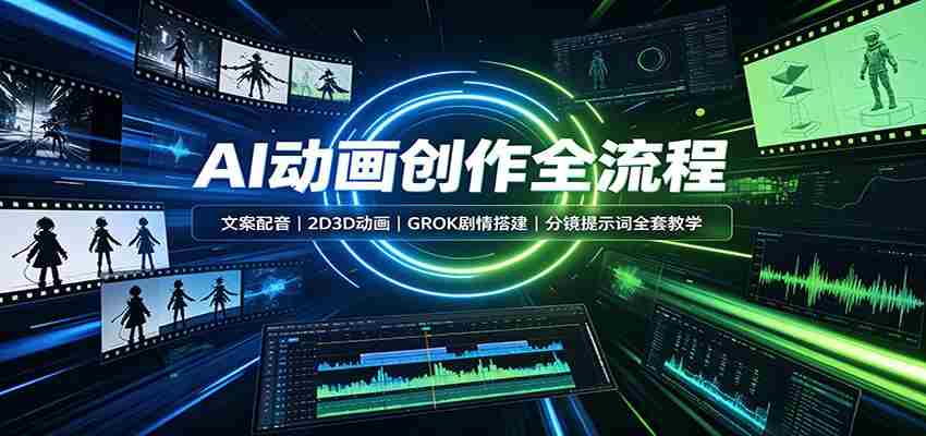 AI动画创作全流程：文案配音，2D3D动画，GROK剧情搭建，分镜提示词全套教学-任任的小木屋 - 热点知汇