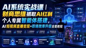 AI系统实战课|财商思维抓取AI红利|个人专属智能体搭建,AI短视频直播变现+职场效率升级全套教程-任任的小木屋 - 热点知汇