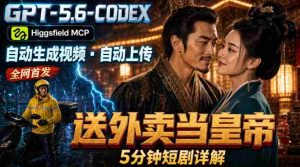 GPT-5.6 Codex+Higgsfield MCP:一条指令生成5分钟短剧并自动上传YouTube(油管)-任任的小木屋 - 热点知汇