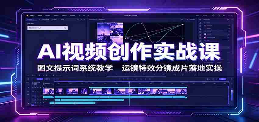 AI视频创作实战课:图文提示词系统教学,运镜特效分镜成片落地实操-任任的小木屋 - 热点知汇