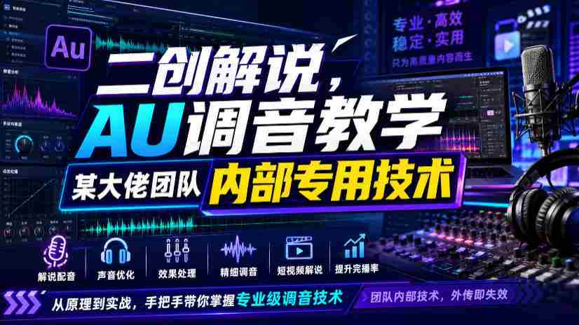二创解说AU调音教学,某大佬团队内部专用技术-任任的小木屋 - 热点知汇