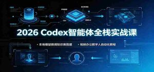 2026 Codex智能体全栈实战课：本地模型微调知识库搭建，视频办公数字人自动化教程-任任的小木屋 - 热点知汇