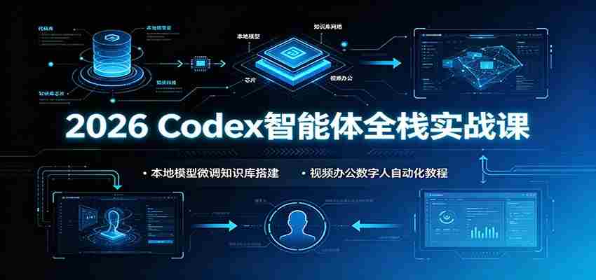 2026 Codex智能体全栈实战课：本地模型微调知识库搭建，视频办公数字人自动化教程-任任的小木屋 - 热点知汇