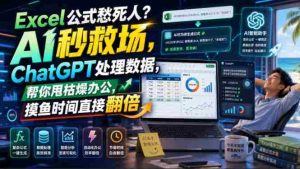 Excel公式愁死人?AI秒救场,ChatGPT处理数据,帮你甩枯燥办公,摸鱼时间直接翻倍【原创双语字幕】-任任的小木屋 - 热点知汇