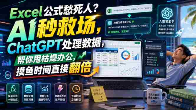 Excel公式愁死人？AI秒救场，ChatGPT处理数据，帮你甩枯燥办公，摸鱼时间直接翻倍【原创双语字幕】-任任的小木屋 - 热点知汇