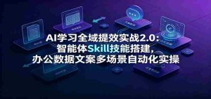AI学习全域提效实战2.0:智能体Skill技能搭建,办公数据文案多场景自动化实操-任任的小木屋 - 热点知汇