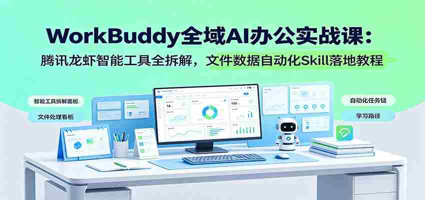 WorkBuddy全域AI办公实战课:腾讯龙虾智能工具全拆解,文件数据自动化Skill落地教程-任任的小木屋 - 热点知汇