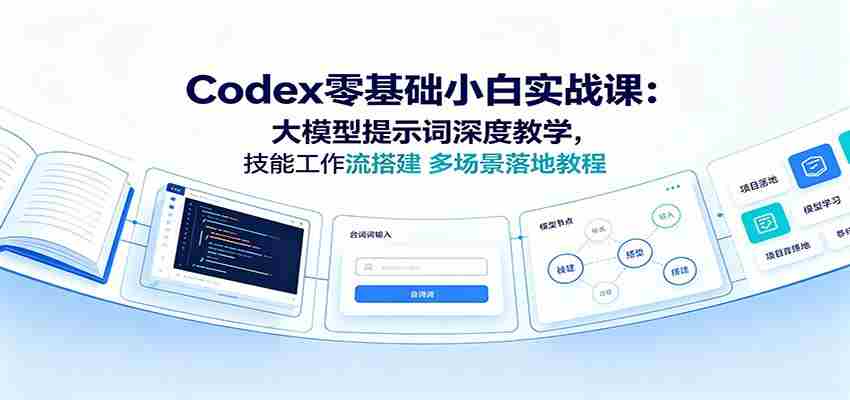 Codex零基础小白实战课：大模型提示词深度教学，技能工作流搭建多场景落地教程-任任的小木屋 - 热点知汇