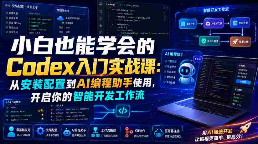 小白也能学会的Codex入门实战课：从安装配置到AI编程助手使用，开启你的智能开发工作流-任任的小木屋 - 热点知汇