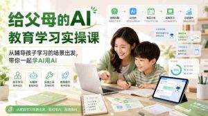 给父母的AI教育学习实操课，从辅导孩子学习的场景出发，带你一起学AI用AI-任任的小木屋 - 热点知汇
