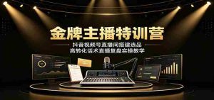 金牌主播特训营：抖音视频号直播间搭建选品，高转化话术直播复盘实操教学-任任的小木屋 - 热点知汇