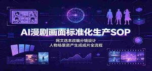 AI漫剧画面标准化生产SOP：网文选本改编分镜设计，人物场景资产生成成片全流程-任任的小木屋 - 热点知汇