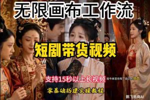 无限画布工作流制作短剧带货视频支持制作15秒以上视频,实操搭建教学,看完教程小白也能轻松搭建-任任的小木屋 - 热点知汇