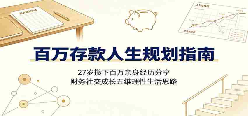 百万存款人生规划指南：27岁攒下百万亲身经历分享，财务社交成长五维理性生活思路-任任的小木屋 - 热点知汇