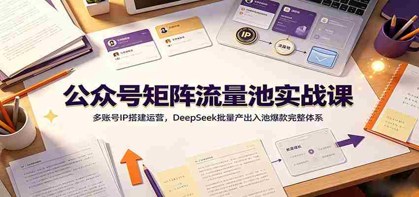 公众号矩阵流量池实战课:多账号IP搭建运营,DeepSeek批量产出入池爆款完整体系-任任的小木屋 - 热点知汇