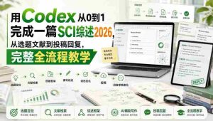 用Codex从0到1完成一篇SCI综述2026，从选题文献到投稿回复，完整全流程教学-任任的小木屋 - 热点知汇