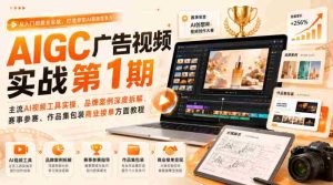 AIGC广告视频实战第1期,主流AI视频工具实操、品牌案例深度拆解、赛事参赛、作品集包装商业接单方面教程-任任的小木屋 - 热点知汇