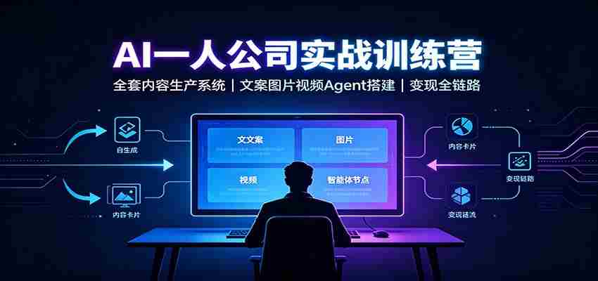 AI创作一人公司实战训练营：全套内容生产系统，文案图片视频Agent搭建变现全链路-任任的小木屋 - 热点知汇