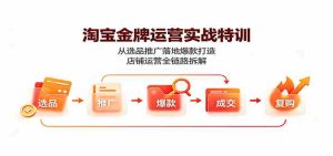 淘宝金牌运营实战特训:从选品推广落地爆款打造,店铺运营全链路拆解-任任的小木屋 - 热点知汇