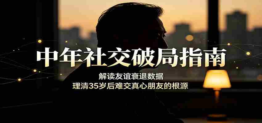 中年社交破局指南:解读友谊衰退数据,理清35岁后难交真心朋友的根源-任任的小木屋 - 热点知汇