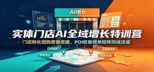 实体门店AI全域增长特训营：门店转化团购套餐搭建，POI权重榜单矩阵同城流量-任任的小木屋 - 热点知汇