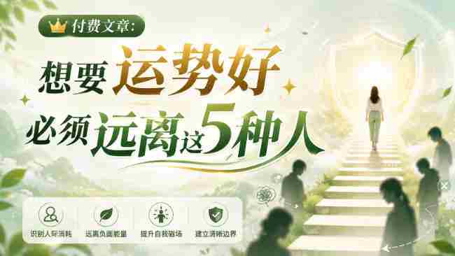 付费文章：想要运势好，必须远离这5种人-任任的小木屋 - 热点知汇
