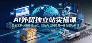 AI外贸独立站实操课：智能工具快速搭建站点，建站与店铺运营一体化落地教程-任任的小木屋 - 热点知汇