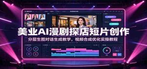 美业AI漫剧探店短片创作：分层生图对话生成教学，视频合成优化实操教程-任任的小木屋 - 热点知汇