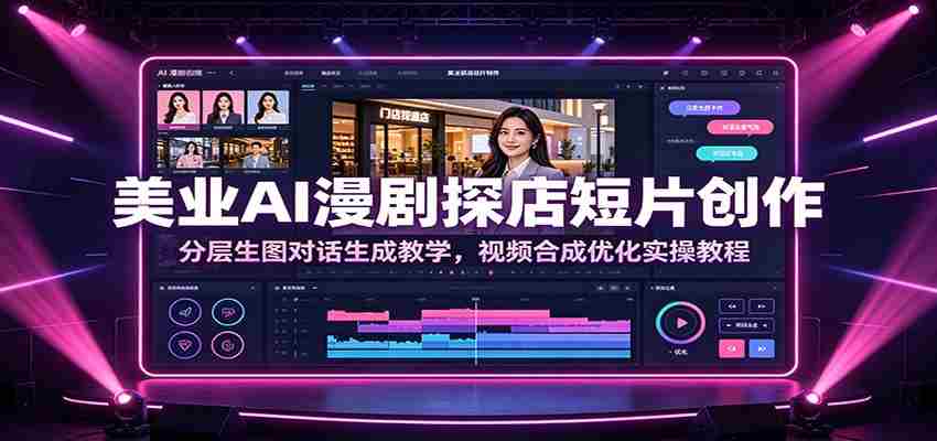 美业AI漫剧探店短片创作:分层生图对话生成教学,视频合成优化实操教程-任任的小木屋 - 热点知汇