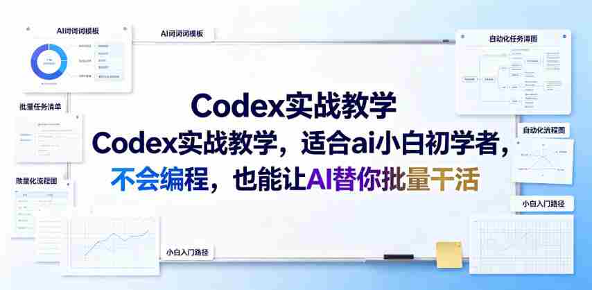 Codex实战教学,适合ai小白初学者,不会编程,也能让AI替你批量干活-任任的小木屋 - 热点知汇
