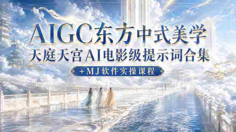AIGC东方中式美学天庭天宫AI电影级提示词合集+MJ软件实操课程-任任的小木屋 - 热点知汇