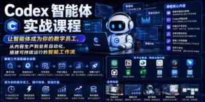 Codex智能体实战课程,让智能体成为你的数字员工,从内容生产到业务自动化,搭建可持续运行的智能工作流-任任的小木屋 - 热点知汇