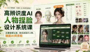 高辨识度AI人物捏脸设计系统课，从模型默认脸，到主动设计人物，摆脱AI同质脸-任任的小木屋 - 热点知汇