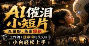 AI催泪小短片，流量好，条条爆款，工作流+提示词统统交给你，小白轻松上手-任任的小木屋 - 热点知汇