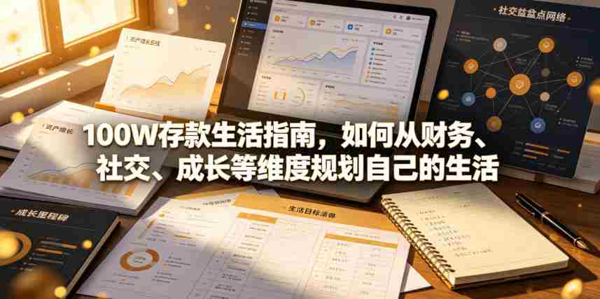 付费文章：100W存款生活指南，如何从财务、社交、成长等维度规划自己的生活-任任的小木屋 - 热点知汇