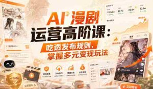 AI漫剧运营高阶课：吃透发布规则，掌握多元变现玩法-任任的小木屋 - 热点知汇
