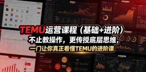 TEMU运营课程（基础+进阶），不止教操作，更传授底层思维，一门让你真正看懂TEMU的进阶课-任任的小木屋 - 热点知汇