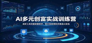 AI多元创富实战训练营：龙虾工具完整部署教学，图文视频理财多赛道AI变现-任任的小木屋 - 热点知汇